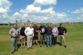 The Ugly Americans at Stonehenge!  What a motley bunch! Nice rocks, where's the Pub?