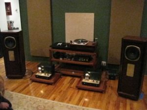 Inside ILS, Well Tempered Amadeus, Shindo 300B amps, 47 Labs and the Tannoy Kensingtons.  