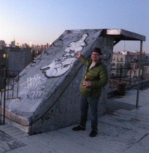 On a roof in Brooklyn with some Graf