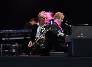 ELTON JOHN at a cricket field in Bristol. Courtesy of Quadraspire!  Thanks Eddie!!  I had waited over 30 years to see him!