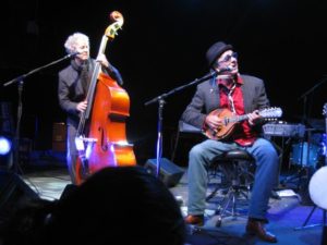 My pal Bruce Hughes playing bass with the Texas Sheiks.  Austin Music Awards.