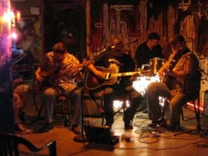 The Yarmigos playing Loudon Wainwright's Dead Skunk In The Middle Of The Road.